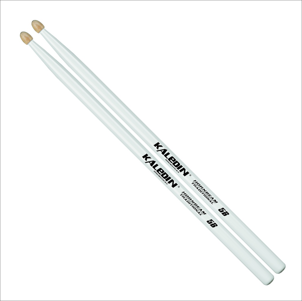 Kaledin Drumsticks 7KLHBW5A 5A Барабанные палочки, граб, деревянный наконечник, белые. Материал: граб. Диаметр: 14мм. Длина: 406мм.