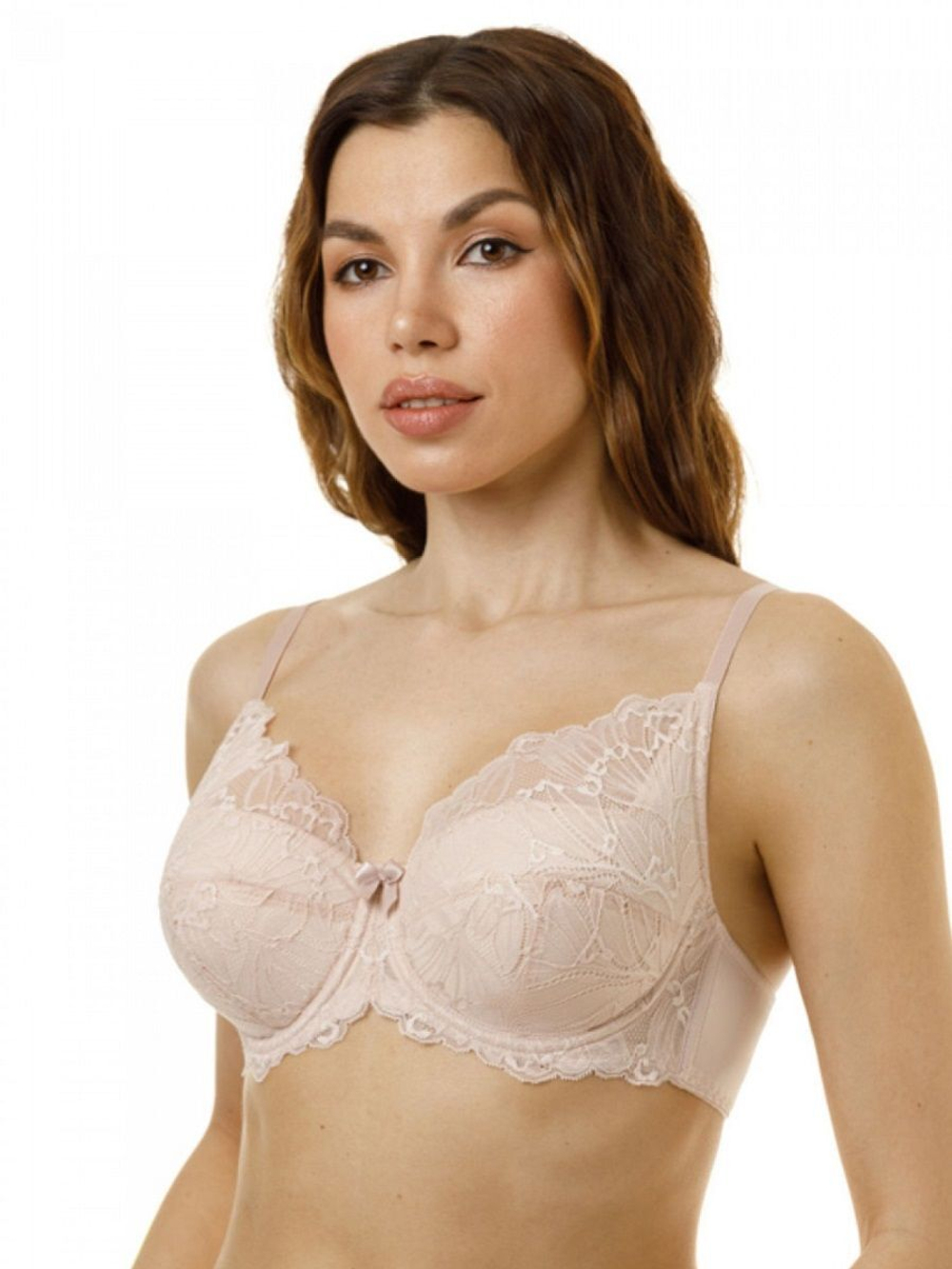 Бюстгальтер на каркасах с дублированной чашкой Base (Размер: 75B) (Цвет: пудровый)