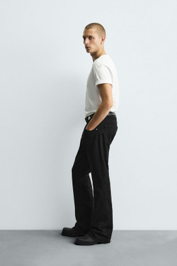 ZARA ДЖИНСЫ FLARE FIT, ЧЕРНЫЙ