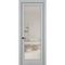 Купить Межкомнатная дверь керамик NC 8 шеллак серый остеклённая