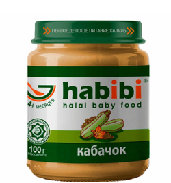 Пюре детское habibi кабачок