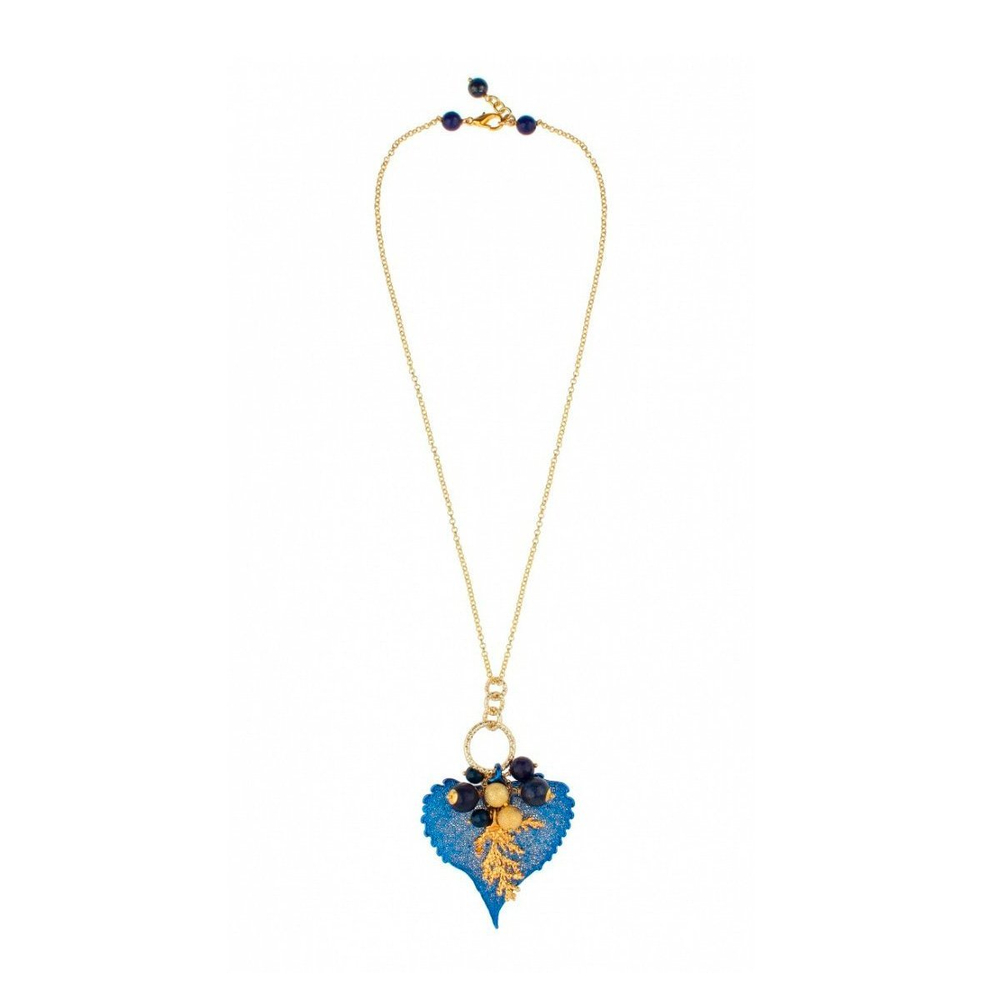 Колье лист Ester Bijoux Тис CL861-G BR
