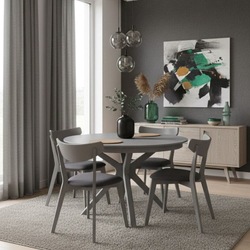 Стул Ювента с мягким сидением (серый)