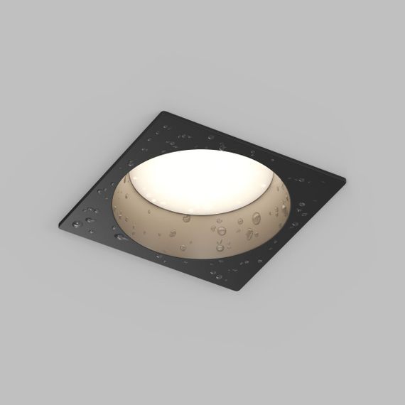 Встраиваемый влагозащищенный светильник Denkirs Deep DK3104-BK