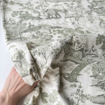 Микровельвет 100% хлопок Китайская церемония (зелёный)