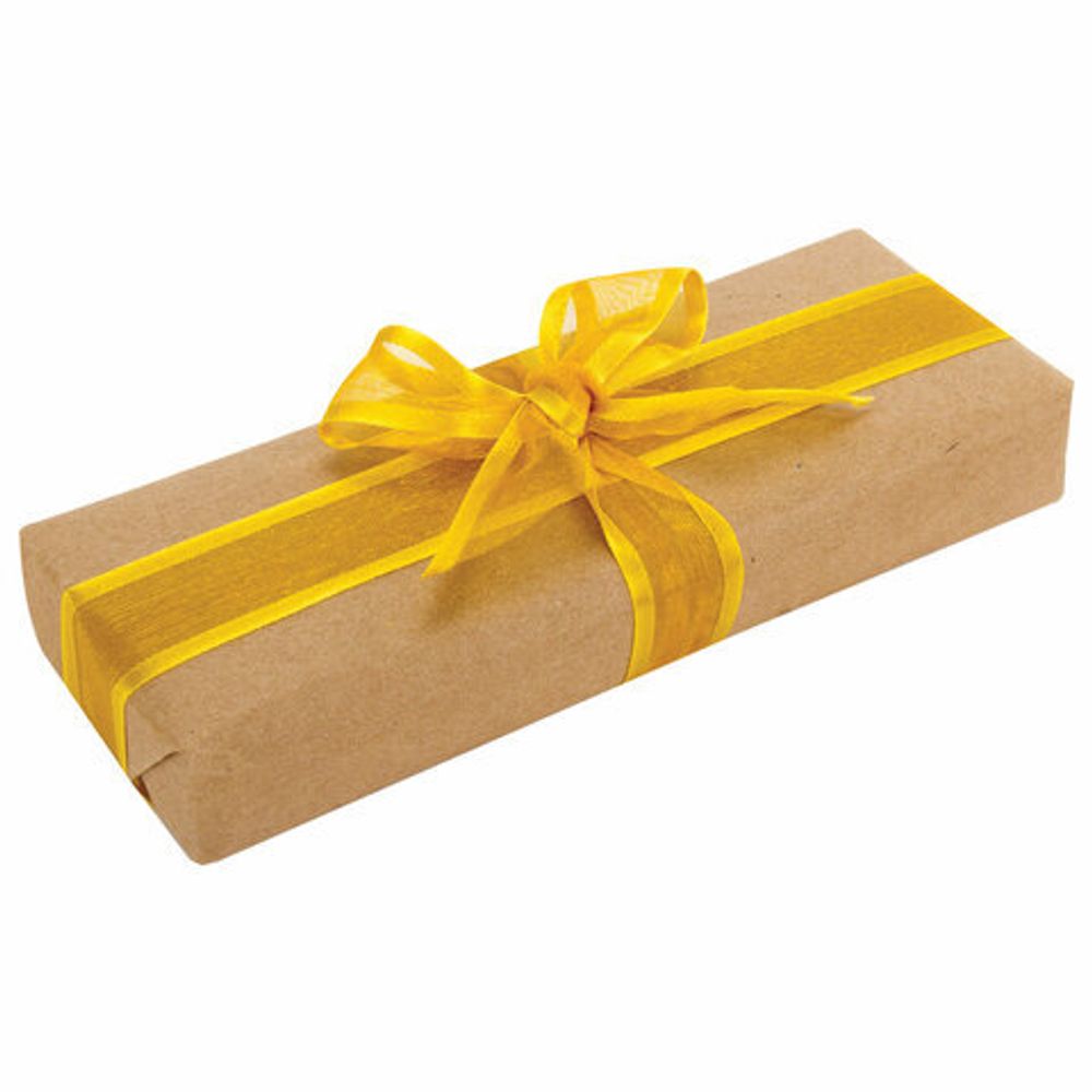 Лента органза с оторочкой ширина 25 мм, длина 23 м, золотистая, BRAUBERG, 591548