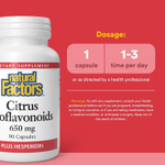 Natural Factors, цитрусовые биофлавоноиды с гесперидином, 650 мг, 90 капсул
