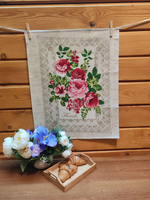 Набор кухонных полотенец, 3 шт , 45х60 см , рогожка