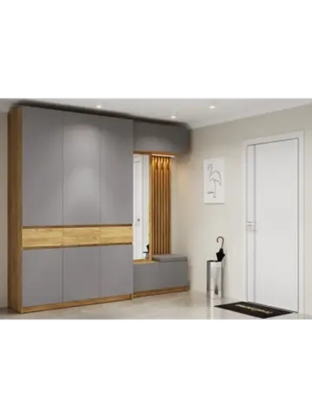 Прихожая с зеркалом комплект мебели 250х51х236 см