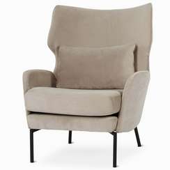 Кресло Alexa, бежевый велюр