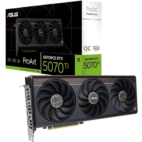 Видеокарта ASUS GeForce RTX 5070 Ti ProArt OC 16GB (PROART-RTX5070TI-O16G), (90YV0NR0-M0NA00)