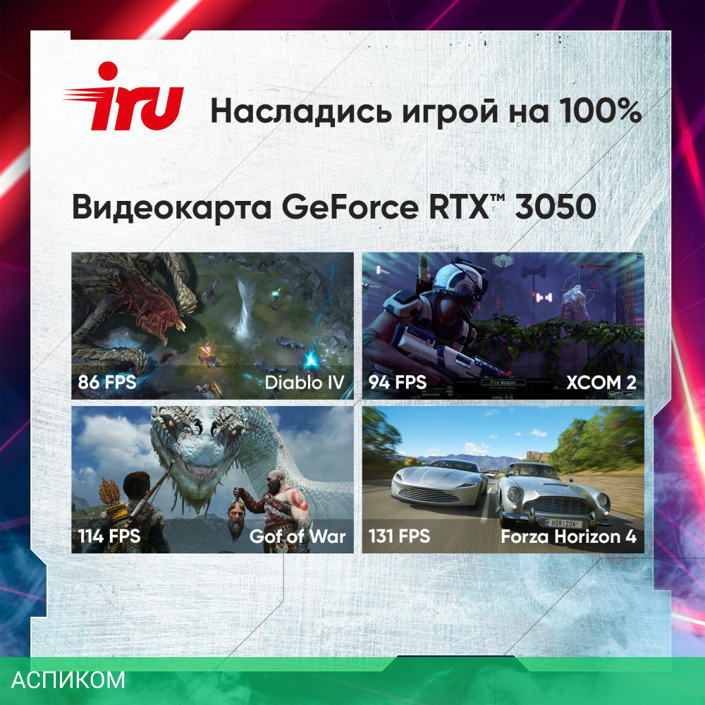 Ноутбук iRU Калибр 15ALC Black (1930300)