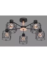 Люстра потолочная E27*60W Black лофт