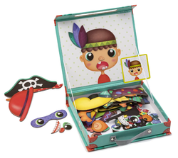 Детская головоломка "Магия магнитов", пазл "Смешное лицо"