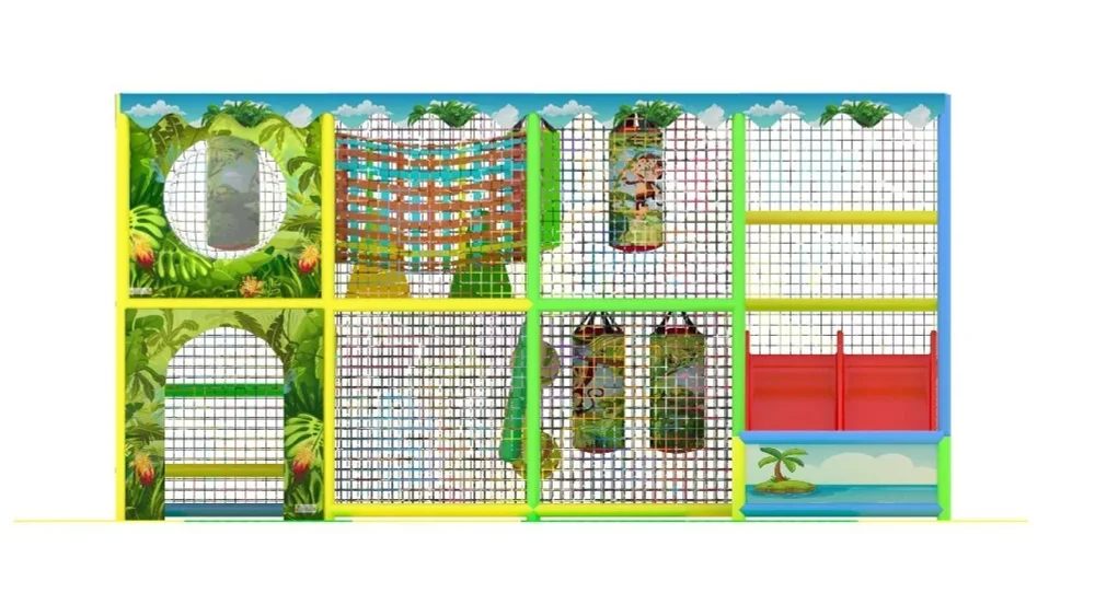 «Баунти» 15,3м² (4,9*2,5*2,5 м) Игровой лабиринт + бассейн (1,2*2,4 м)