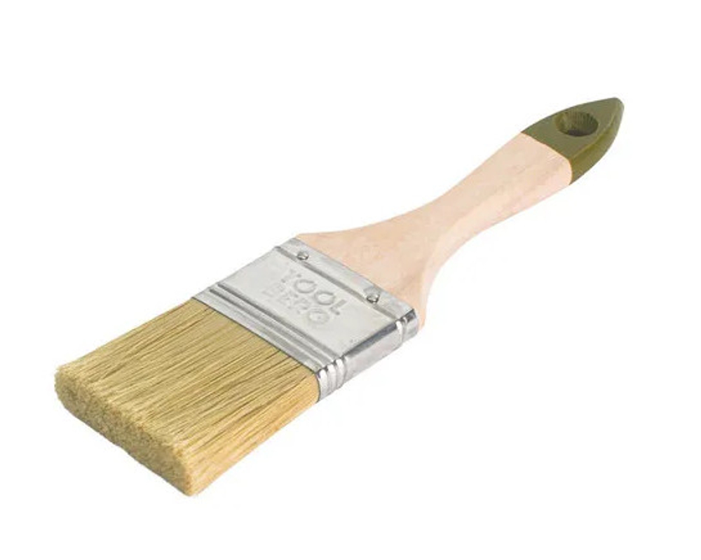 Кисть плоская Микс-Стандарт деревянная рукоятка 50мм