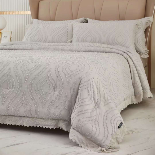 Одеяло La Perla «Вареный хлопок» 150х200 | серый