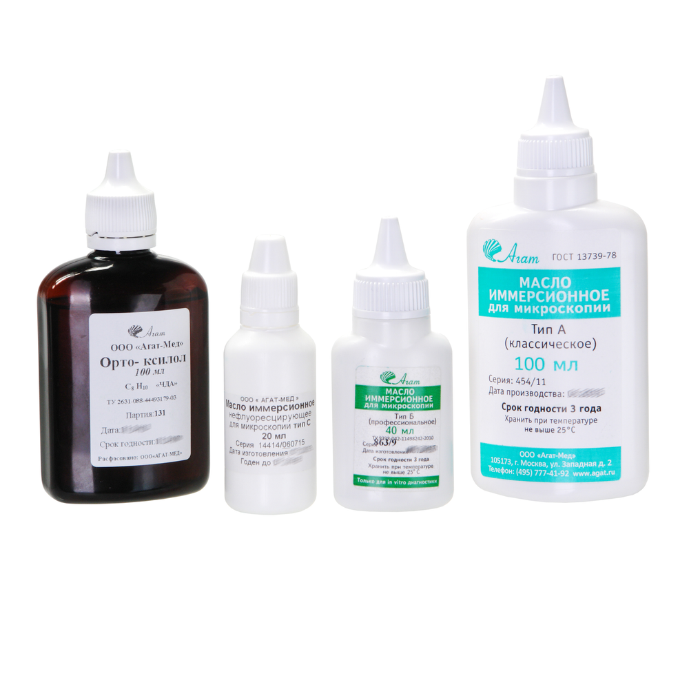 Масло иммерсионное, синт., Агат ТИП-А, классическое, 100 мл., фл.