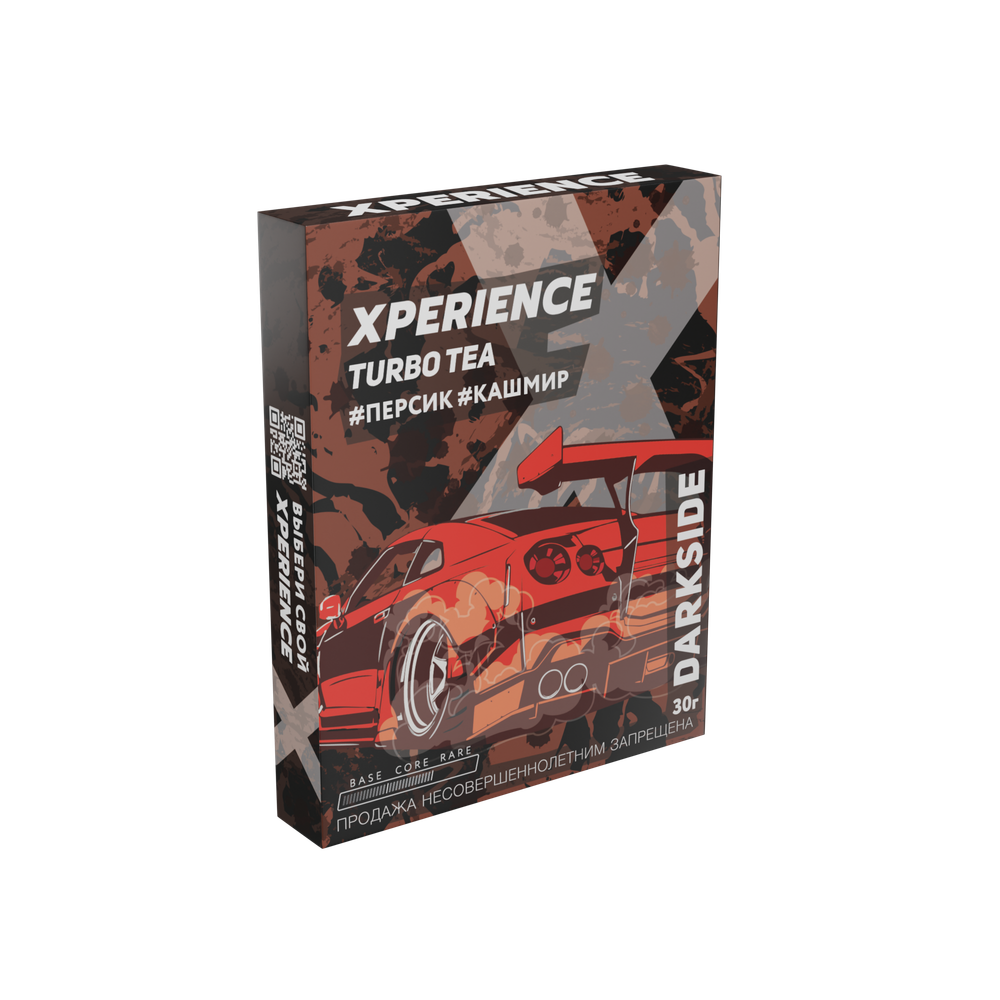 М. Табак для кальяна Dark Side Xperience &quot;Turbo Tea&quot; (Персик, кашмир) 30гр