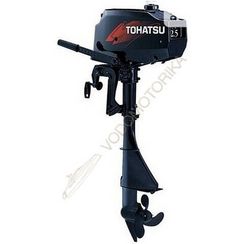 Лодочный мотор Tohatsu M2.5A2 S 2.5 л.с. двухтактный