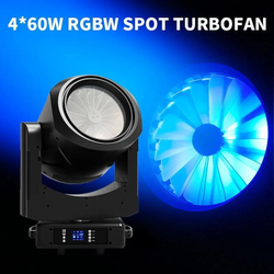 Вращающаяся голова Turbofan 4x60W RGBW SPOT WASH