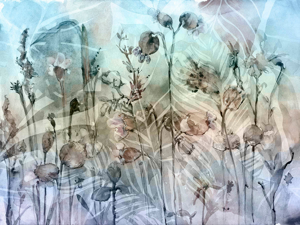 Дизайнерские обои Wall Street Aquarelle