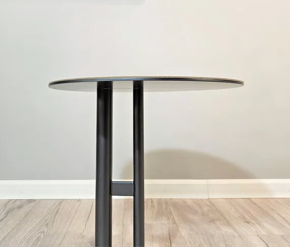 Стол журнальный 4488, Ø43х47 см, металл, экокожа