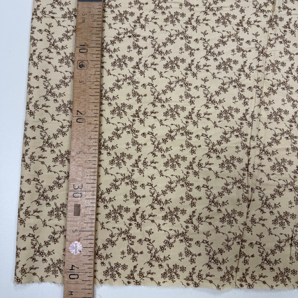 Микровельвет 100% хлопок Цветочный вальс