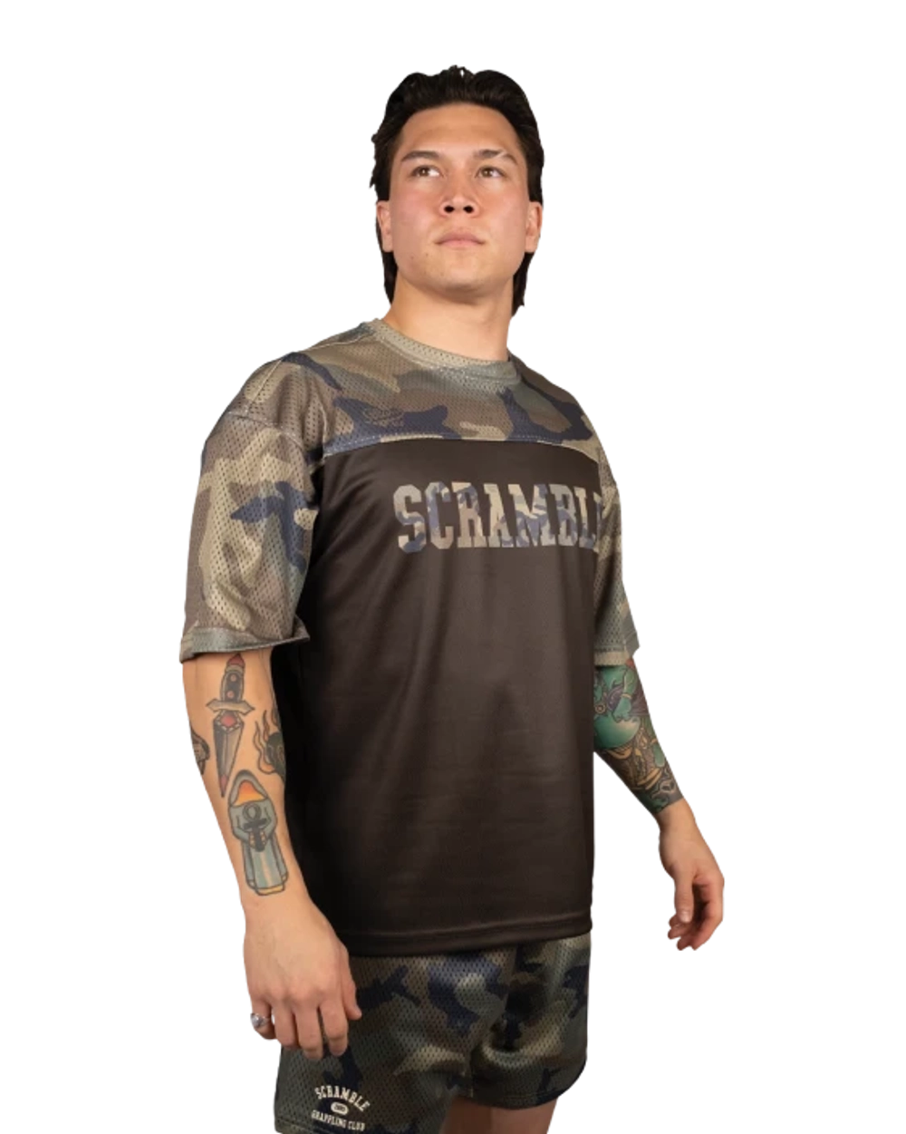Тренировочная футболка Scramble – WOODLAND CAMO