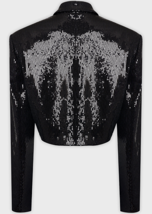 Жакет укороченный из пайеток