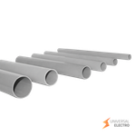 Труба гладкая ПВХ жесткая d16 мм (3 м) (156 м/уп) серая EKF-Plast