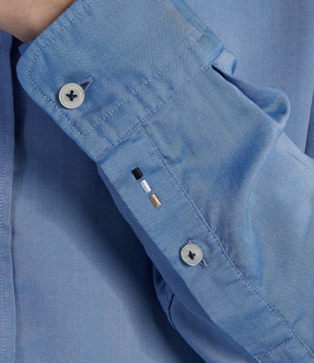 Рубашка S-LIAM BOSS BLACK - голубой(50513378)