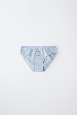 ZARA НАБОР ИЗ ТРЕХ ТРУСОВ HELLO KITTY © SANRIO, СИНИЙ