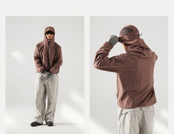 Куртка Nothomme Blue Structure Waterproof Soft Shell Hooded Jacket Orange Pink