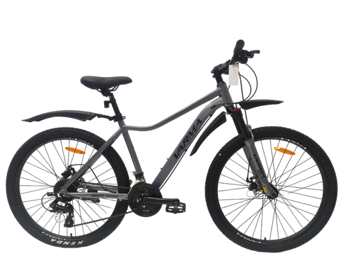 Велосипед 27,5" VARMA BENIT 760DA  р.18 серый 24 ск,ал
