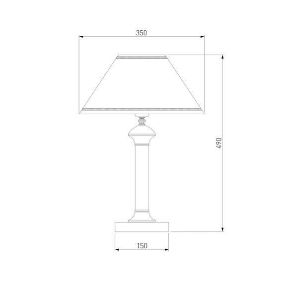 Настольная лампа Eurosvet 60019/1 глянцевый белый