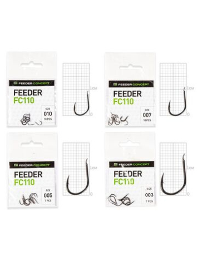 Набор крючков Feeder Concept MIX 1 (упк.34шт.)