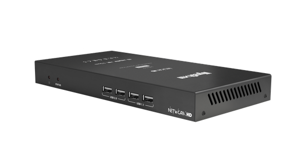 Wyrestorm NHD-500-RX-V2 - приёмник 4K60 UHD (60 Гц 4:4:4), AVoIP (1 Гбит/с), поддержка SFP, PoE, ARC, USB 2.0, Dante AV-A Ready