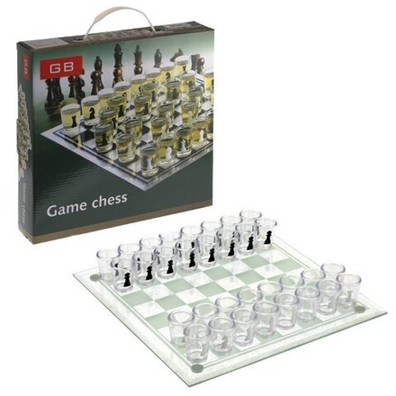 GAEM Игра настольная (питейная) "Шахматы", L27 W27 H4 см