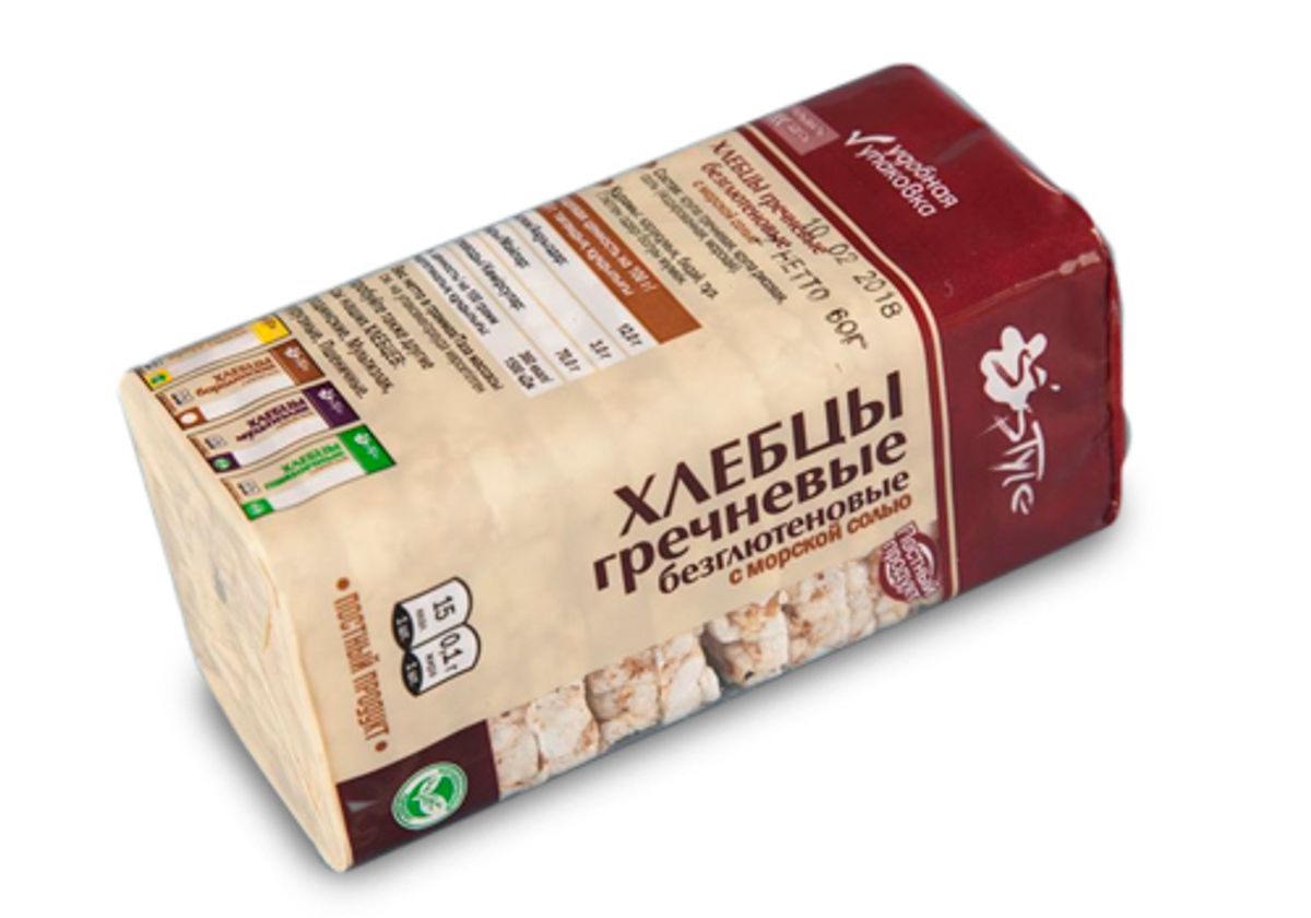 Хлебцы гречневые с морской солью ВкусВилл, 60г