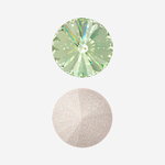 Кристалл Риволи (Rivoli), оттенок "Хризолит"/"Chrysolite", 12мм