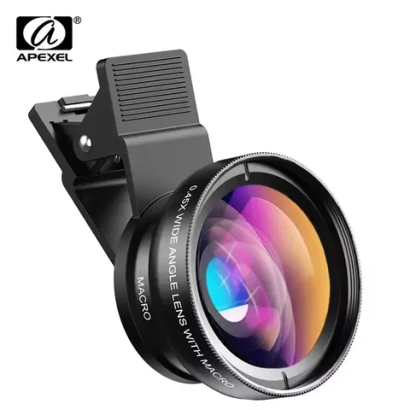 Объектив макро для смартфона Apexel Detachable wide 0,45x macro 12,5x