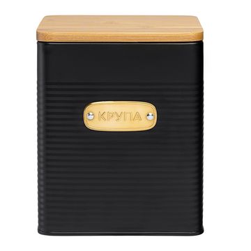 Банка для хранения крупы irmel, 3,2 л, графит