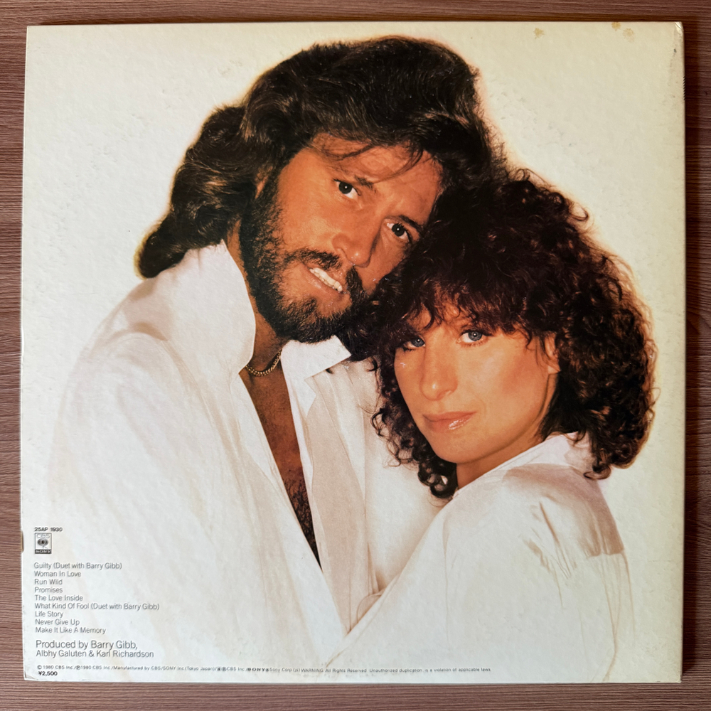 Barbra Streisand ‎– Guilty (Япония 1980г.)