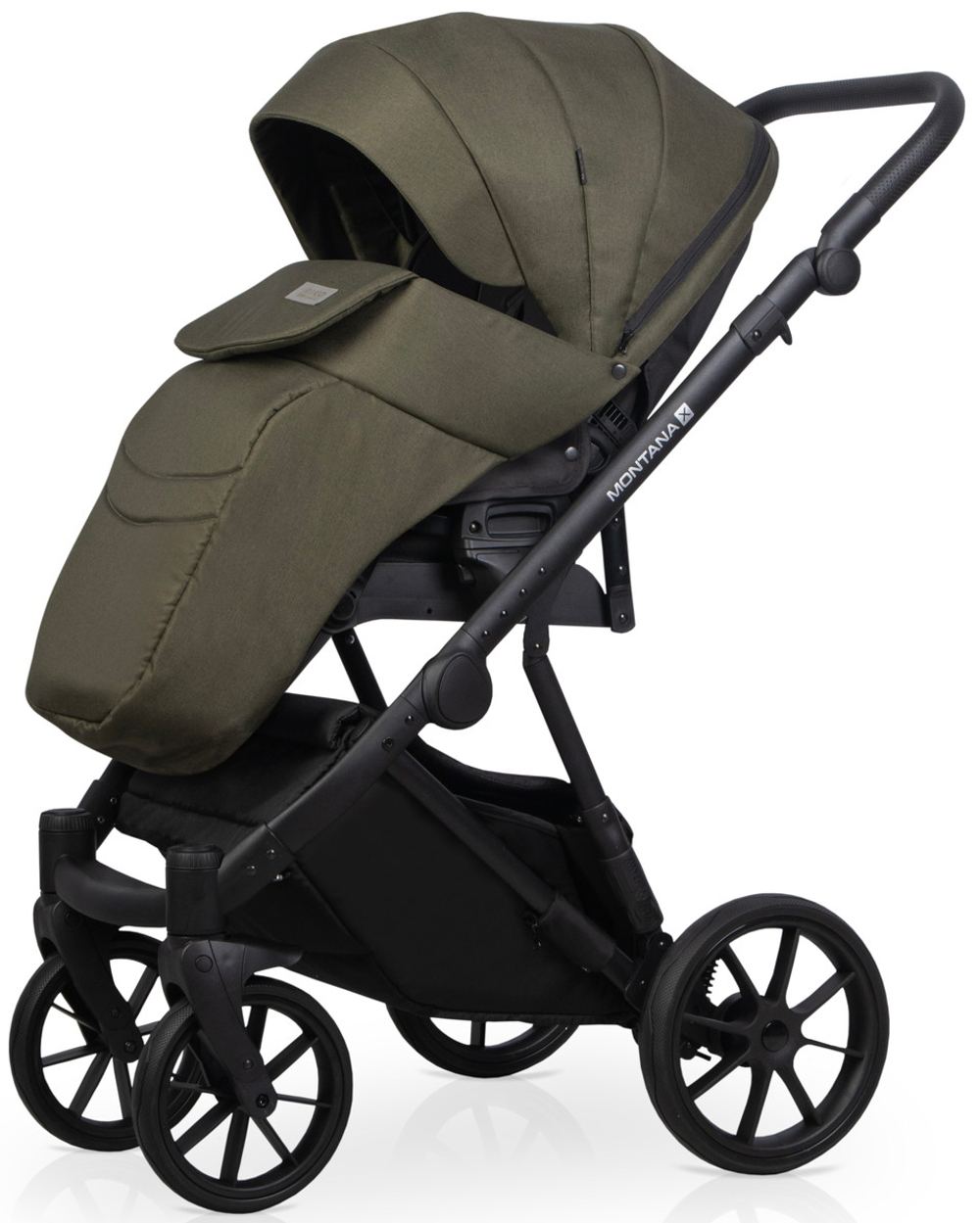 Детская коляска Riko Basic Montana X 3 в 1 54 Olive (оливковый)