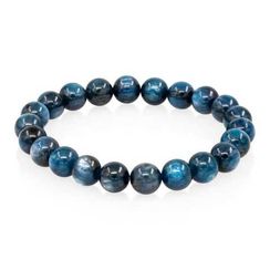 Браслет из натурального камня кианит синий 8 мм
