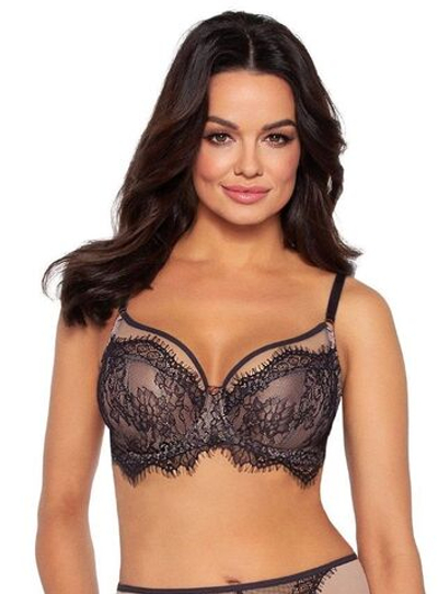 Бюстгальтер с мягкой кружевной чашкой +size Cold Espresso (Размер: 90H) (Цвет: коричневый)