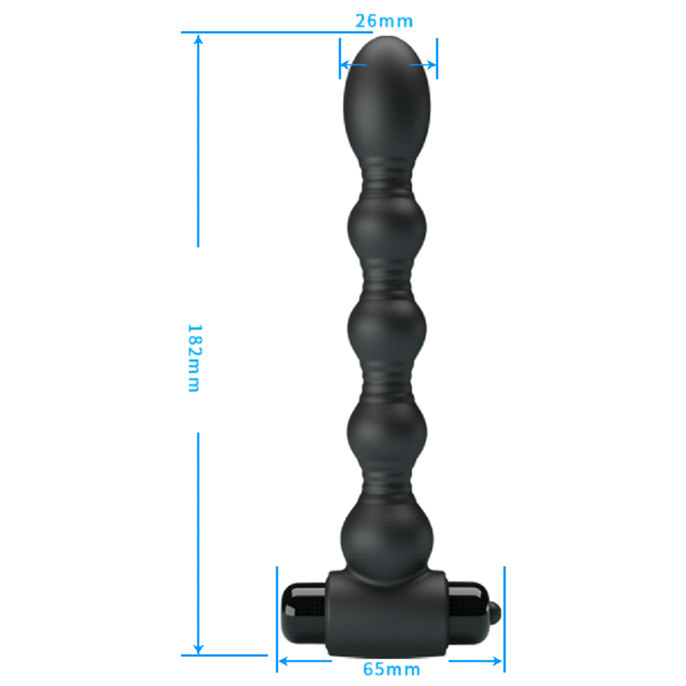 Анальная вибро-елочка 18,2см Mr.Play Vibrating Anal Plug BI-040105-MR