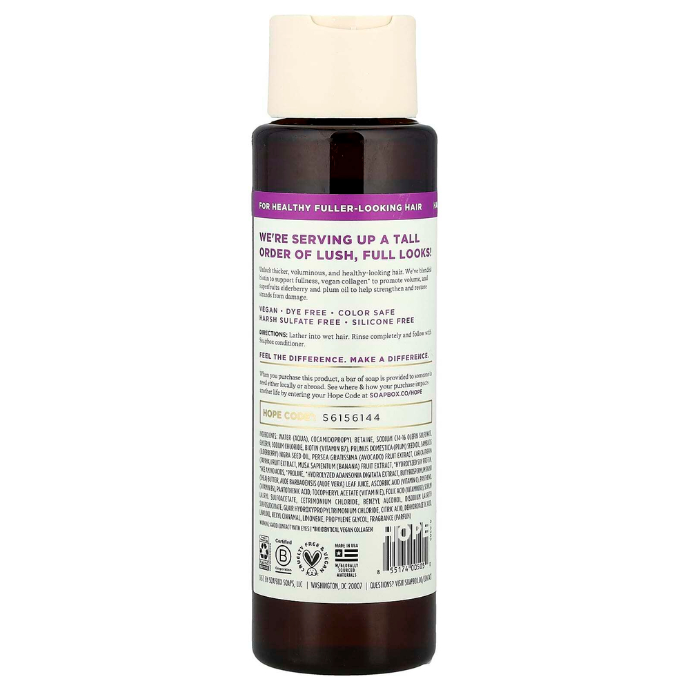 Soapbox, Restore & Volume Shampoo, Biotin & Superfruit, 16 fl oz (473 ml)