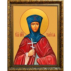 Таисия Фиваидская Преподобная. Икона на холсте.